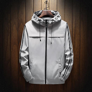 Veste courte à capuche zippée pour <span class=keywords><strong>homme</strong></span>, style coréen tendance, décontractée, coupe-vent, printemps/automne 2020 - Product Image 1