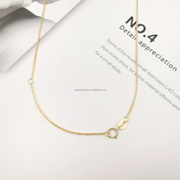 Fine Jewelry AU750 18k Chaîne Collier En Or Massif Chopin Chaîne Bonne Qualité Design Personnalisé Chinois Or Chaîne