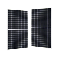 Panneau solaire à cadre argenté avec puissance maximale de 680W Module photovoltaïque PERC de 660W Couvercle avant de 550W Conception à demi-cellule OEM