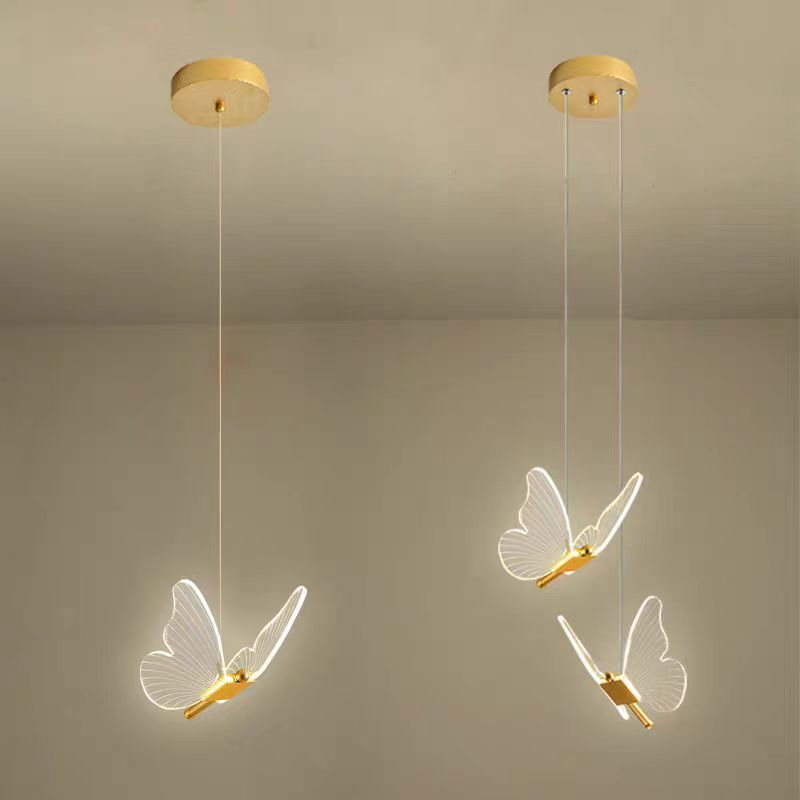 Indoor Hotel Livingroom Chandelier Light Luxury Led Modern Butterfly Style Stair Chandelier Pendant Lighting · image 6
