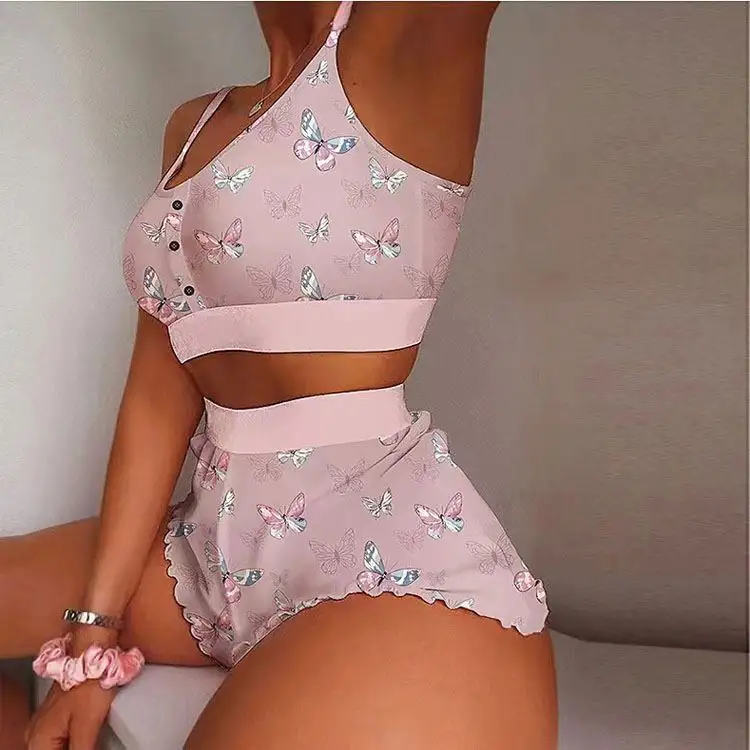 Một Mảnh Bodycon Jumpsuit Sexy Butt Flap Dành Cho Người Lớn Onesie Đồ Ngủ Đồ Ngủ Phụ Nữ Đồ Ngủ