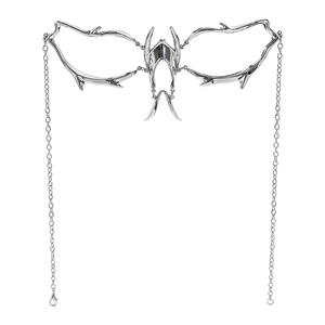 Cyberpunk femme métal nez masque Y2K mécanique vent Halloween Costume visage chaîne Premium Bondage Gear pour homme - Product Image 3
