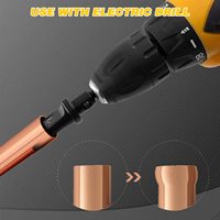 Venta de fábrica Swage Tube Expander 5 en 1 Aire acondicionado Expansor de tubo de cobre Swaging Drill Set Herramienta de tubería de cobre