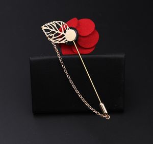 เข็มกลัด<span class=keywords><strong>ดอกไม้</strong></span>ดอกกุหลาบทำด้วยมือเข็มกลัดโซ่ปกสีทองสำหรับชุดสูทผู้ชายผู้หญิงเครื่องประดับงานแต่งงานเข็มกลัด - Product Image 5