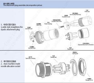 การบินเชื่อมต่อ GX12 2/3/4/5/6/7ขาชายเสียบซ็อกเก็ตหญิง12มิลลิเมตรสายเชื่อมต่อ - Product Image 4