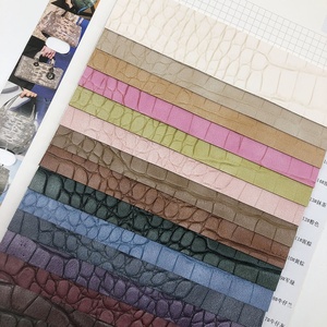 High Quality Alligator Embossed Designer <strong>PU</strong> Faux <strong>Leather</strong> Fabric for Handbags and Shoes - Product Image 6