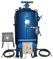 Pot de sablage haute pression Jichuan 300L, tailles personnalisées, avec construction en métal/rouleau et PLC de marque réputée