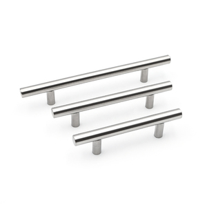Solid Stainless Steel Furniture <strong>Door</strong> Pulls Knurled Kitchen <strong>Door</strong> Pulls Satin T-Shaped Cabinet Pulls Drawers Cupboards <strong>Bedroom</strong> Use - Product Image 2