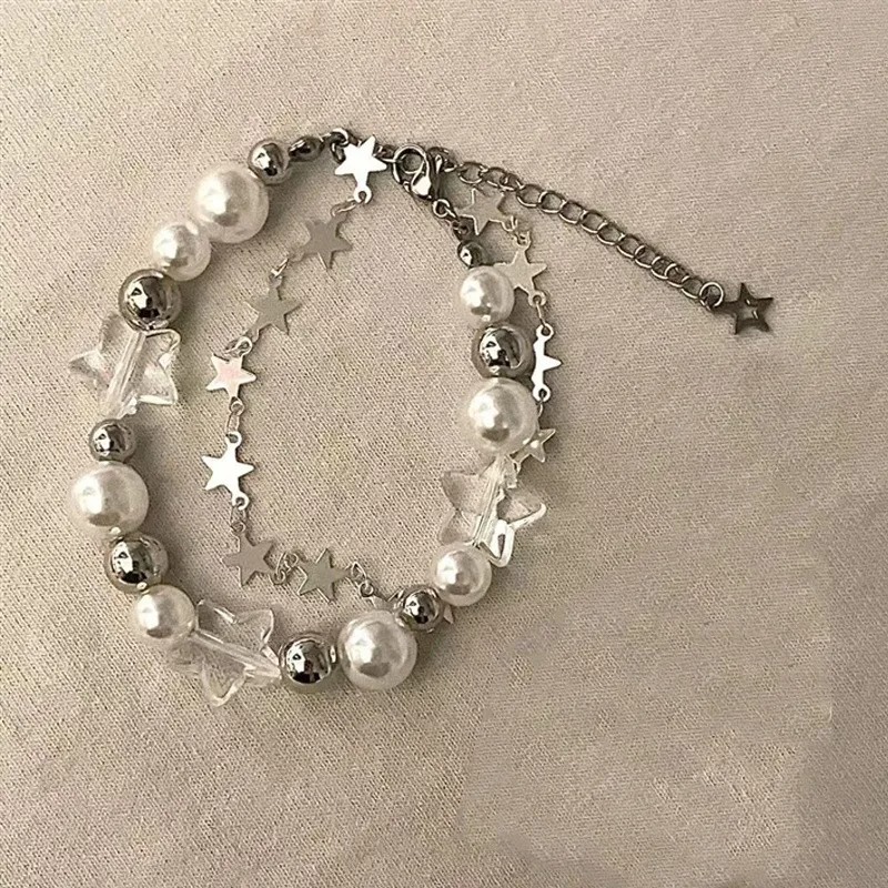 ブレスレット　y2k Y2K Crystal Beads Bracelet - Trendy Vintage Aesthetic