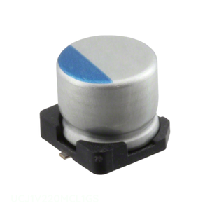 ตัวเก็บประจุแบบ UCJ1V220MCL1GS 22 uF ตัวเก็บประจุแบบแผ่น22 uF 20% 35V SMD - Product Image 1