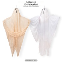 Décoration Lumineuse Géante Électrique de 18m pour Halloween, Fantôme Suspendu avec Capteur de Mouvement, Idéale pour Fêtes d'Horreur et Maisons Hantées - Bestseller Transfrontalier