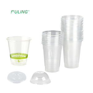 Plastic Cups Glass Plastic Disposable Cups 12oz Recyclable Plastic Cups 12oz Disposable Printed PET Glass 12 Oz Plastic Coffee Drinking Cups With Straw