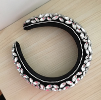 Luxe femmes cheveux accessoires strass bandeau rembourré bijou baroque cristal bandeau pour les femmes