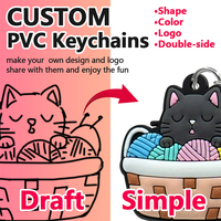 Porte-clés NFC en PVC personnalisé en gros avec puce NFC intégrée, connexion par simple contact, logo imprimé, porte-clés en PVC souple pour cadeau promotionnel