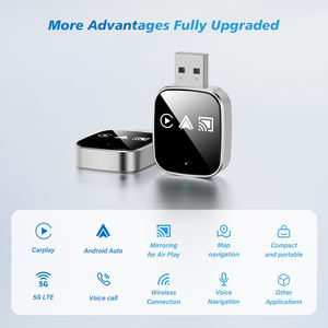 Adaptador Inalámbrico CarPlay 3 en 1, <span class=keywords><strong>Dongle</strong></span> Plug&Play con Wi-Fi 2.4+5.8GHz, Convierte CarPlay con Cable de Fábrica a Inalámbrico con AirPlay y Mirror Link - Product Image 1