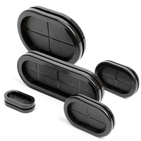 Manchon de protection noir pour câble avec œillets anti-poussière