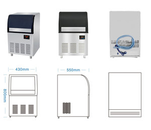 Machine à glaçons électrique commerciale 36KG/24H <span class=keywords><strong>glaçon</strong></span> faisant des machines machine à glaçons pour boire - Product Image 4