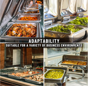 Fabrication professionnelle de casseroles GN 1/1, prix intéressant, récipient gastronorme en acier inoxydable, chauffe-plats pour buffet, plateau de service pour hôtel - Product Image 3
