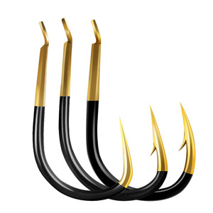 Mát Đen Vàng Ma Răng Cá Móc Mới Kanto Izu Thép gai Câu Cá Móc Thép Carbon Cao Số Lượng Lớn Bán Buôn Cá Chép Dưới Câu Cá - Product Image 1