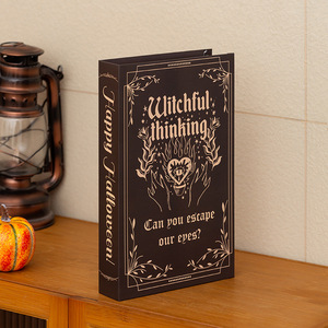 Tùy Chỉnh Quà Tặng Cho Halloween Giả Cuốn Sách Trang Trí Nội Thất Bí Ngô Sọ Mắt Ma Hình Giả Mở Linen Sách Cho Ma Quái Lễ Hội - Product Image 4