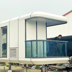 Maison de vacances de campagne, bâtiment modulaire en conteneur à faible coût, style simple, capsule spatiale, B&B mobile - Product Image 2