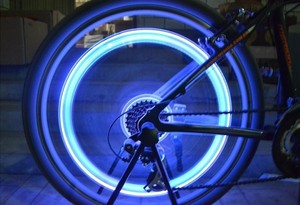 Motorcycle <b>Bicycle</b> Tire Valve Caps <b>Light</b> LED Neon Flash Lamp Waterproof Tyre Universal Wheel <b>Lights</b> Car Accessories - Product Image 3