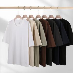 เสื้อยืดผู้ชายปักโลโก้ตามสั่ง ผ้าคอตตอนเนื้อหนัก 280 กรัม ทรงฮิปฮอป ไซส์ใหญ่ ระบายอากาศได้ดี เหมาะสำหรับวัยรุ่น ใส่ได้ในช่วงฤดูร้อน - Product Image 2