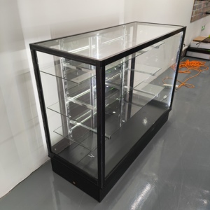 70 ''Full Vision Glass Showcase hiển thị trường hợp-Đen - Product Image 4