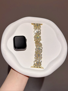 <span class=keywords><strong>Bracelet</strong></span> en métal torsadé entièrement en diamant pour <span class=keywords><strong>Apple</strong></span> <span class=keywords><strong>Watch</strong></span> Series 10 SE 8 <span class=keywords><strong>7</strong></span> 6 5 4 3 2 1 <span class=keywords><strong>Bracelet</strong></span> pour <span class=keywords><strong>femme</strong></span> - Product Image 4