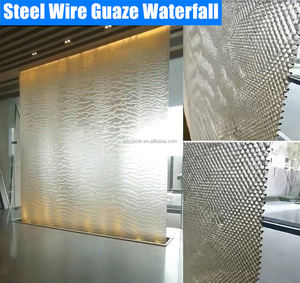 Fuente de Agua en Cascada de Acero Inoxidable Moderna y Personalizada de Gran Tamaño con Luces RGB para Uso en Exteriores - Product Image 6