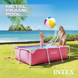 <span class=keywords><strong>Piscine</strong></span> hors sol rectangulaire <span class=keywords><strong>INTEX</strong></span> avec structure métallique 7 pieds x 5 pieds x 235 pouces, rose |   28266EH - <span class=keywords><strong>Piscine</strong></span> uniquement (pompe non incluse) - Product Image 3