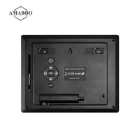 Calendrier numérique LED AMABOO avec écran tactile de 7 pouces, horloge, lecture de vidéos MP3 et AVI, calendrier parlant pour affichage sur bureau