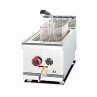 Open 25L 50L 75L électrique & gaz frites Fast Food friteuse avec pompe à huile poulet Donut équipement de cuisine commerciale