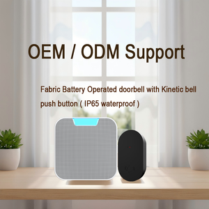 <span class=keywords><strong>Timbre</strong></span> de Puerta de Estilo Moderno OEM ODM de Fábrica, Campanilla de Puerta DC <span class=keywords><strong>con</strong></span> Botón Cinético, Resistente al Agua IP65 - Product Image 1