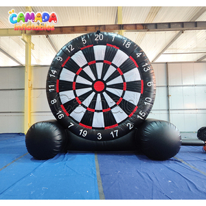 Gioco Gonfiabile Bersaglio da Calcio con Freccette e Palloni, Pubblicitario, Nero, per Sport - Product Image 1