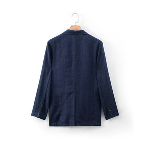 <span class=keywords><strong>Blazer</strong></span> <span class=keywords><strong>in</strong></span> <span class=keywords><strong>Lino</strong></span> 100% di Alta Qualità per <span class=keywords><strong>Uomo</strong></span> e Ragazzo, Monopetto, Stile Business di Lusso Leggero, Primavera-Estate - Product Image 4