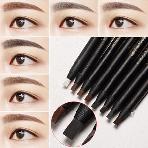 Lápiz <span class=keywords><strong>de</strong></span> Cejas Microblading Impermeable Marrón Oscuro con Cepillo, Lápiz Delineador <span class=keywords><strong>de</strong></span> Cejas Desprendible para Mapeo PMU - Product Image 2