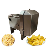 Machine de Découpe Automatique Électrique Multi-Chips de Plantain, Trancheuse à Banane Plantain, Machines à Fabrication de Chips de Banane