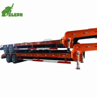 Semi-remorque modulaire à plateau bas 2Line 80T avec système de levage et de direction hydraulique à suspension pneumatique
