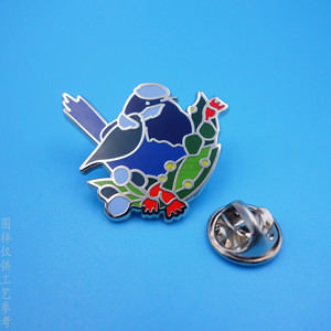 Badge en émail métallique Gundam Gz, rectangle, sans nickel, boucle papillon, cadeau publicitaire - Product Image 3
