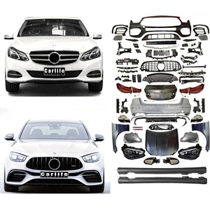 Pare-chocs de voiture, kits de carrosserie pour <span class=keywords><strong>Mercedes</strong></span> Benz Classe E W212 2009-2015, mise à niveau 2023 modèle E63, comprend phares, capot, pare-chocs - Product Image 1