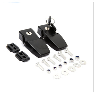 JK <b>Engine</b> <b>Hood</b> Lock With Key Black Tubular Bolt-On For Replace Repair - Product Image 4