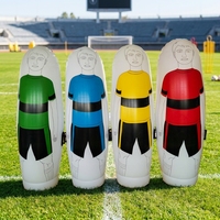 Mannequin de football gonflable pliable multicolore de 2 m pour gardien de but, personnalisable, pour coups francs