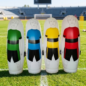 Mannequin de football gonflable pliable multicolore de 2 m pour gardien de but, personnalisable, pour coups francs - Product Image 1