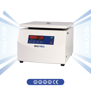 SCITEK Benchtop Low Speed <span class=keywords><strong>Centrifuge</strong></span> 5000rpm 4730xg 4x300ml Swing Rotor ±10rpm Akurasi Tinggi Layar LED Digital Berbahan Baja untuk Laboratorium - Product Image 6