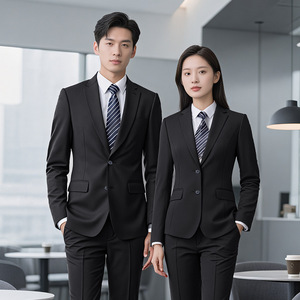 Wool Suit Set Unisex Business Attire Professional <b>Work</b> Uniform Autumn Woolen Worsteds - Product Image 2