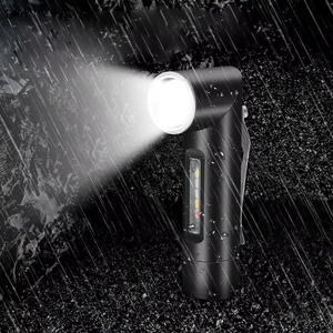 <span class=keywords><strong>BORUiT</strong></span> V5S Mini EDC <span class=keywords><strong>linterna</strong></span> LED 12 modos de luz antorcha recargable con imán de Clip luz UV lámpara de Camping al aire libre 500LM - Product Image 2