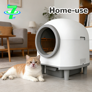 صندوق فضلات القطط الأوتوماتيكي DSDT 001، يتحكم به عبر تطبيق، مزيل للروائح، آمن، مناسب لعدة قطط، ذكي وذاتي التنظيف، مصنوع من البولي بروبيلين الصديق للبيئة - Product Image 2