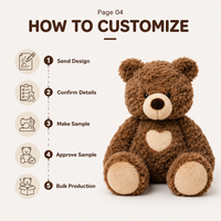 Ours en peluche marron personnalisé, jouet en peluche doux anti-stress, impression de logo personnalisée, emballage cadeau, OEM ODM, faible MOQ, fabricant de peluches