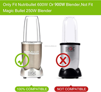 Pièces de rechange Tasses mélangeuses de 32oz (2 paquets) Tasses mélangeuses de rechange compatibles avec les mélangeurs NutriBullets 600w et 900w